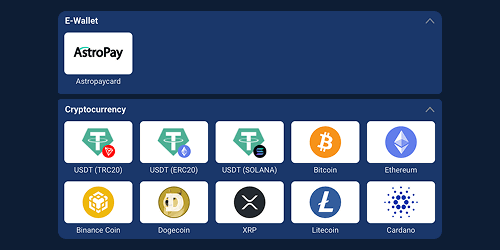 Top up your account Top up your account