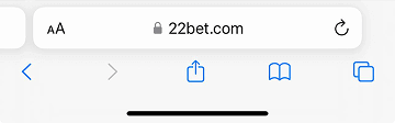 Visit the legitimate 22bet website Visit the legitimate 22bet website