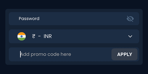 Enter the promo code Enter the promo code