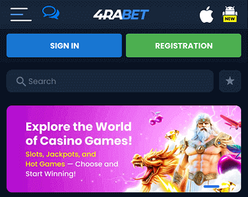 Visit the official 4rabet website Visit the official 4rabet website