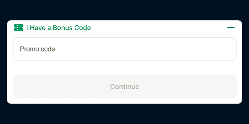 Put down the promo code Put down the promo code