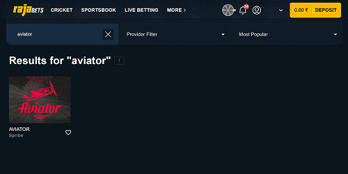 Locate Aviator in the games library Locate Aviator in the games library