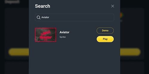 Search for Aviator Search for Aviator