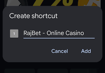 Add a home screen shortcut Add a home screen shortcut